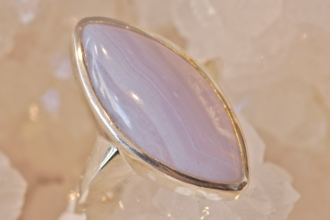 Ring Chalzedon blau