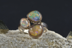 Opal Ring dreiteilig